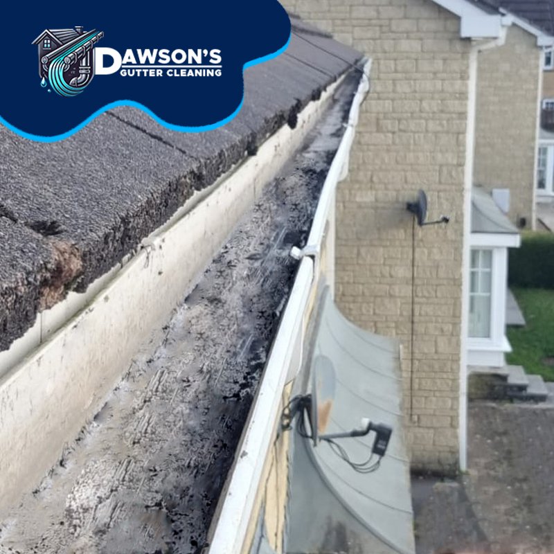 An image of a cleared gutter