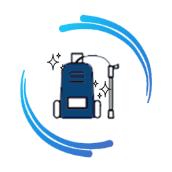 An icon for pressure washing